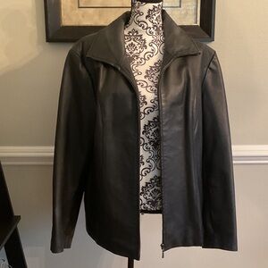 East 5th Women's Classic Black Leather Jacket
